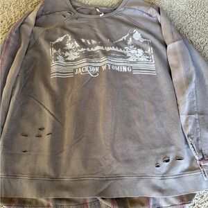 Free People Wyoming Graphic Crewneck Sweatshirt